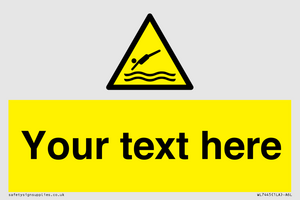 Custom Warning diving area